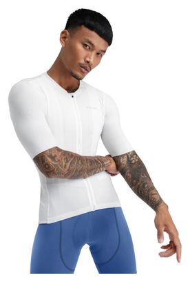 Maillot Cycliste Homme RADSPORT – Blanc, XL, Fermeture éclair Complète – Occasion Très Bon état