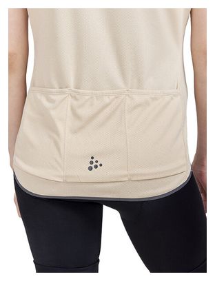 Maglia a manica corta Craft Women's Core Endur Beige Black