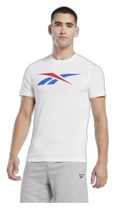 Maillot manches courtes Reebok Graphic Series Vector Blanc