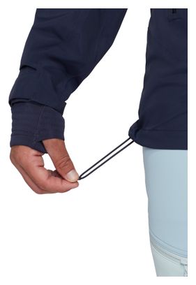 Mammut Crag Hooded Waterproof Jacket for Men, Blue