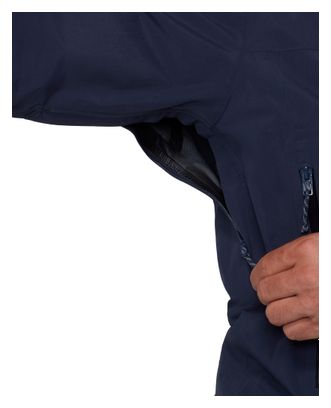 Mammut Crag Hooded Waterproof Jacket for Men, Blue