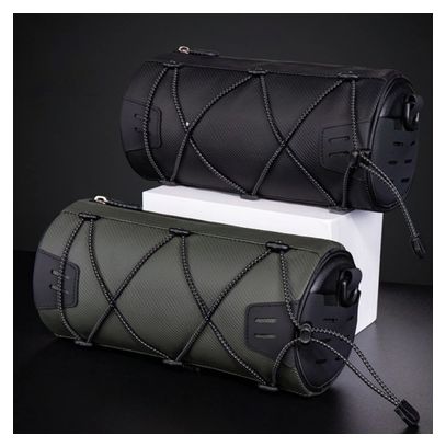 Sacoche de guidon WILD MAN vélo étanche verte