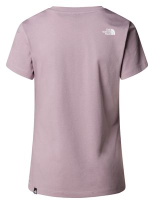 T-Shirt Manches Courtes Femme The North Face Simple Dome Rose