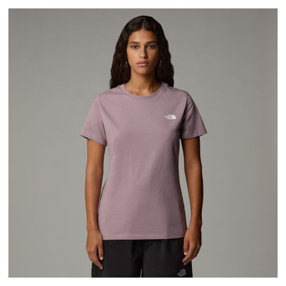 The North Face Simple Dome Pink Damen Kurzarm T-Shirt
