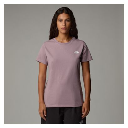 T-Shirt Manches Courtes Femme The North Face Simple Dome Rose