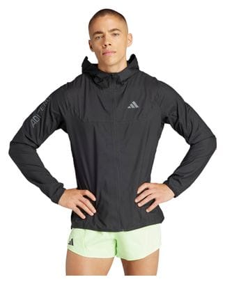 Chaqueta Cortaviento adidas Adizero Negra Hombre