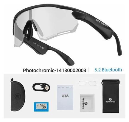 Sunglasses sport Bluetooth photochromic black