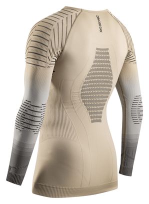 X-Bionic Invent Graphics Langarmtrikot Beige/Grau Männer