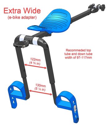 Adaptador Mac-Rode para bicicleta eléctrica extragrande (12 cm)