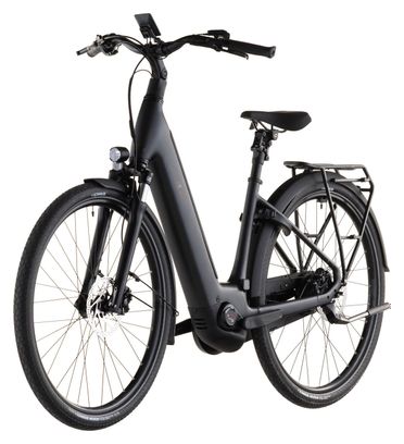 Cube Supreme Hybrid Comfort Pro 600: bici da città elettrica con accesso facilitato, cambio Enviolo, batteria da 600 Wh, ruote da 26", colore grigio, modello 2026