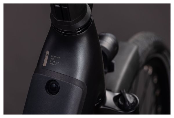 Cube Supreme Hybrid Comfort Pro 600: bici da città elettrica con accesso facilitato, cambio Enviolo, batteria da 600 Wh, ruote da 26", colore grigio, modello 2026