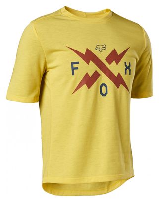 Fox Ranger drirelease Kid's Short Sleeve Jersey Yellow