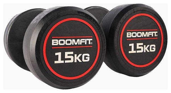 Haltères Ronds de musculation 15Kg (Paire) - BOOMFIT