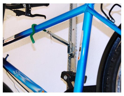 Eufab -  Porte Vélo Mural Sur Rail En Acier