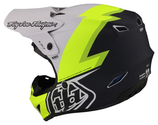 Troy Lee Designs GP Volt Grey/Yellow Full Face Helmet