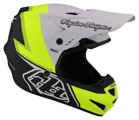 Troy Lee Designs GP Volt Grey/Yellow Full Face Helmet