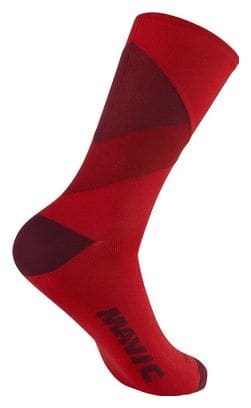 Chaussettes Hautes Mavic Graphic Rouge 43-46