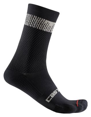 Castelli Unlimited 18 Black/Silver Unisex Socks