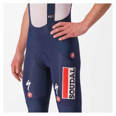 Cuissard Long à Bretelles Castelli Sorpasso RoS Soudal Quick-Step 2025 Bleu