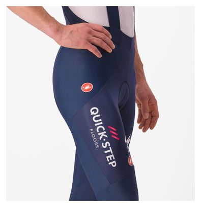 Cuissard Long à Bretelles Castelli Sorpasso RoS Soudal Quick-Step 2025 Bleu