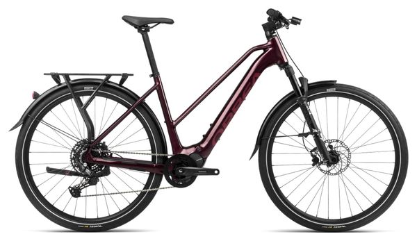 Orbea Kemen Mid 30 Elektrische Trekkingfiets Shimano Cues 10S 540 Wh 29'' Metallic Bordeaux Rood 2024