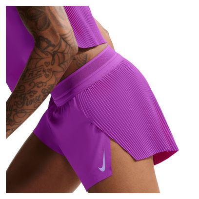 Nike AeroSwift 3in Split-Shorts, violett, Damen