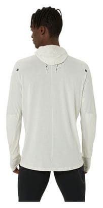 Camiseta térmica con capucha Asics Metarun Winter White para hombre