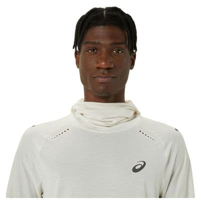 Camiseta térmica con capucha Asics Metarun Winter White para hombre