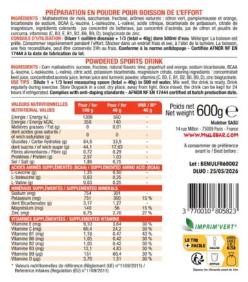 MuleBar Bebida Energética Cítrica - 600 g