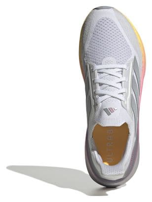 adidas Ultraboost 5X Men's Running Shoes in White/Pink/Orange