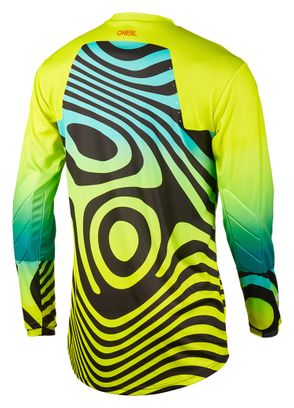 Camiseta de manga larga O'neal Element Nova amarillo fluorescente para niño