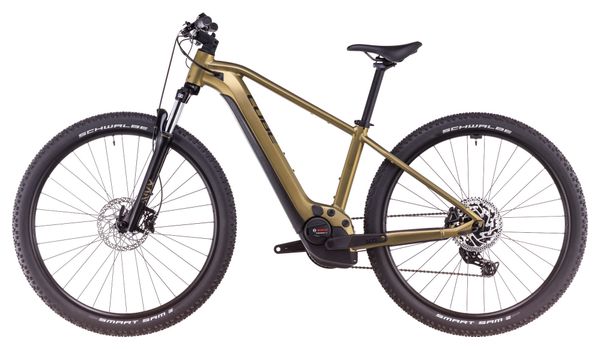 VTT Électrique Semi-Rigide Cube Reaction Hybrid Performance 500 Shimano Cues 9V 500 Wh 29'' Or Lime 2025