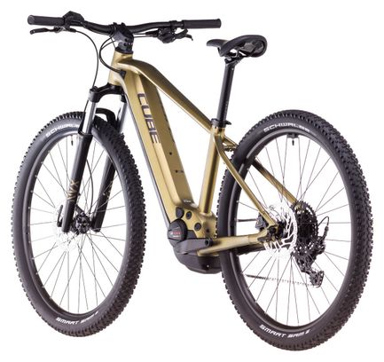 VTT Électrique Semi-Rigide Cube Reaction Hybrid Performance 500 Shimano Cues 9V 500 Wh 29'' Or Lime 2025