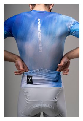 Tuta da gara Aéro LeBram Race Aero blu-grigio