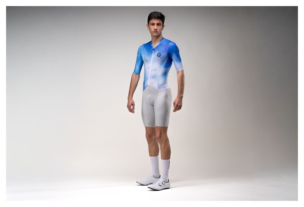 Tuta da gara Aéro LeBram Race Aero blu-grigio