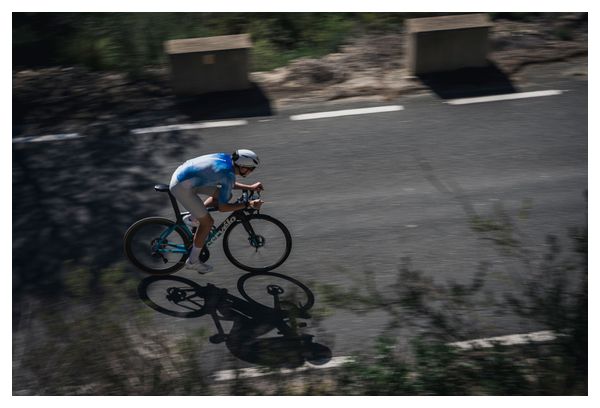 Tuta da gara Aéro LeBram Race Aero blu-grigio