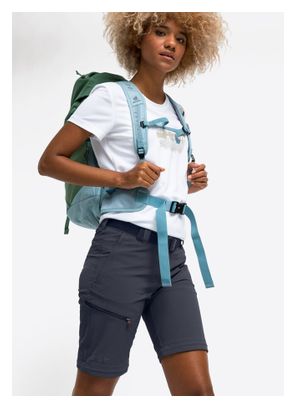 Pantalon Convertible Femme Maier Sports Nata Bleu - Longueur Short