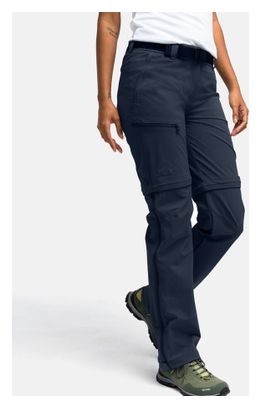 Pantalon Convertible Femme Maier Sports Nata Bleu - Longueur Short