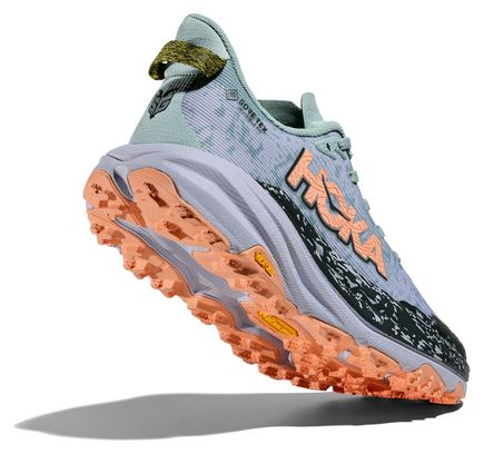 Zapatillas de trail Hoka Speedgoat 6 GTX Gris/Verde/Corazo para mujer
