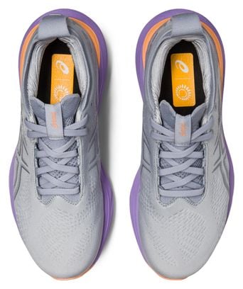 Chaussures de Running Asics Gel Nimbus 25 Gris Violet Orange Femme