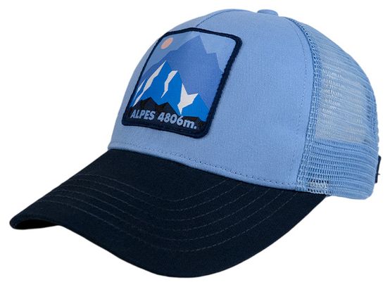 Cappellino BV Sport Trucker Trek Summit Alpes Blu