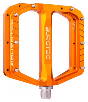 Burgtec Penthouse MK5 Flat Pedals Iron Bro Orange