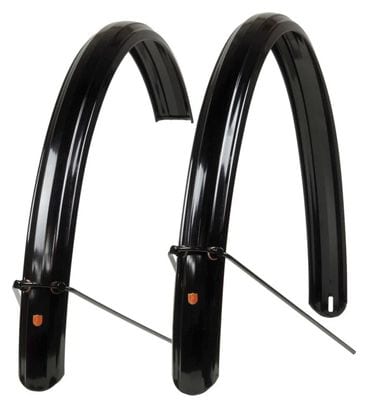 Paire de Garde-Boue VéloOrange 650mm Zeppelin Fenders 52mm Noir