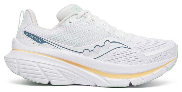 Saucony Guide 17 White Women's Running Shoes