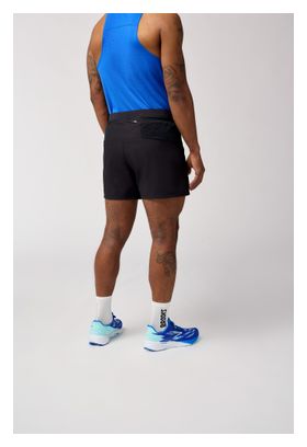 Brooks Journey 5in Shorts Black Men's