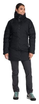 Rab Valiance Parka de Plumón Impermeable Mujer Negro
