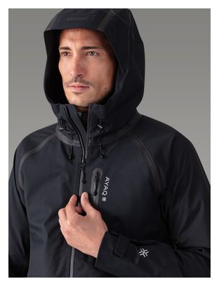 Ayaq Lonak Heren Waterdichte Jas Black Storm
