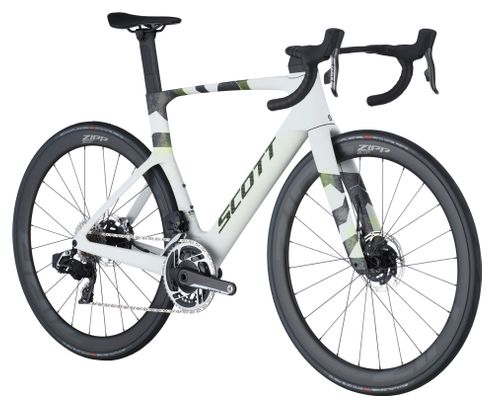 Vélo de Route Scott Foil RC Team Sram Red AXS 12V 700mm Gris/Blanc