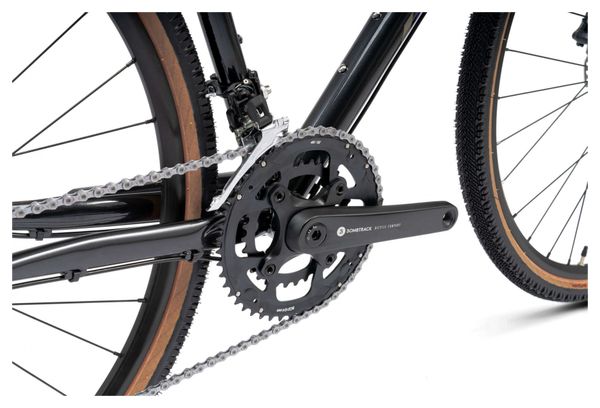 Bombtrack Hook Gravel Bike Shimano GRX 10S 700 mm Glanzend Zwart / Paars