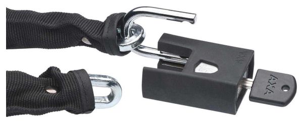 AXA Cadenas À Chaîne Clinch+ 105 Cm / Ø7,5Mm - Noir (Emballage De Vente Au Détail)
